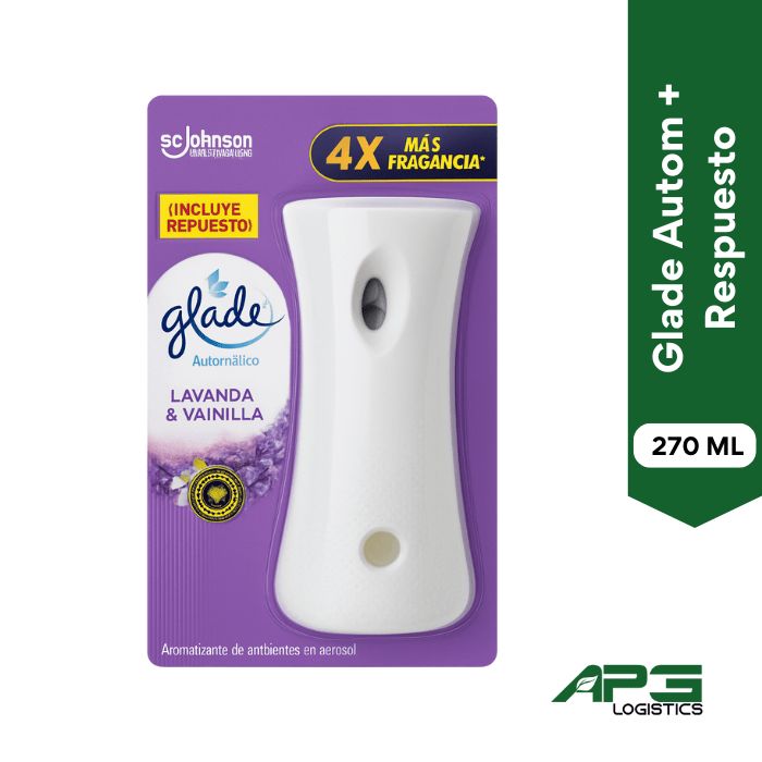 Desodorante Glade Autom + Rpto Lav/Vainilla 270Ml1
