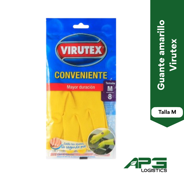 Guante Aseo Amarillo Virutex Talla M1
