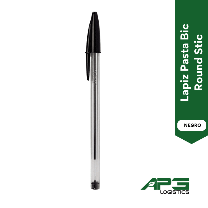 Lapiz Pasta Negro Bic Round Stic1