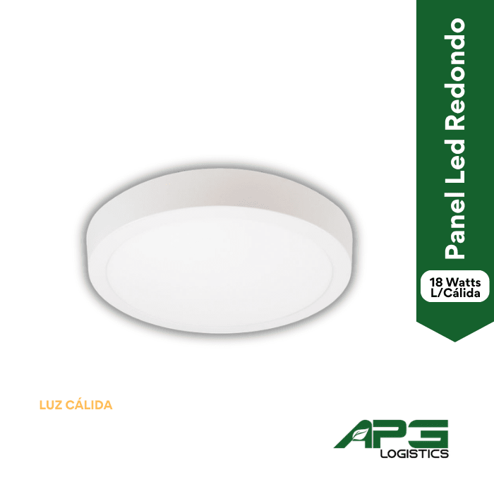 Panel Led Redondo 18W Luz cálida1