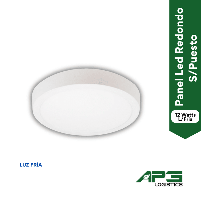 Panel Led Redondo 12W S/Puesto Luz Fría1
