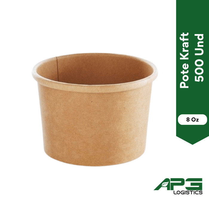 Pote Kraft 8 Oz 500Und1