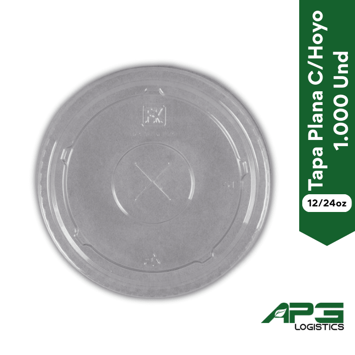 Tapa Plana C/Hoyo 12/24oz. 1000 Und1