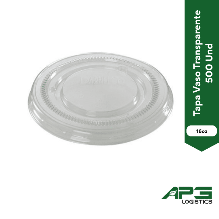 Tapa Vaso Transparente 16oz 500 Und1
