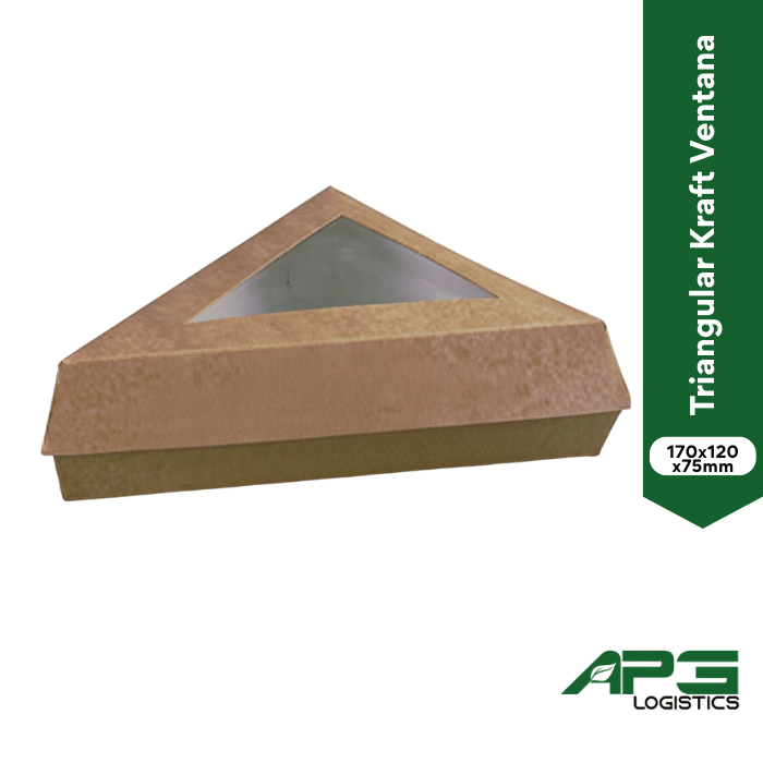 Triangular Kraft Ventana 170x120x75mm1