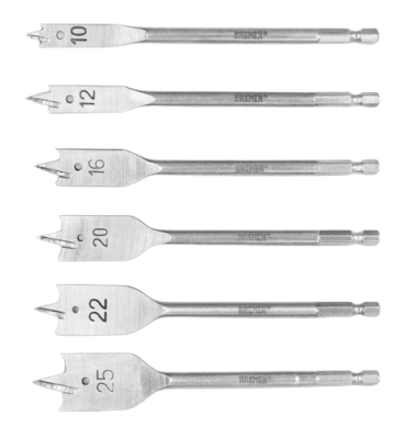 KIT 6PCS BROCAS DE PALETA