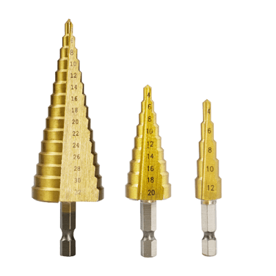 KIT BROCA ESCALONADA 3PCS TITANIO