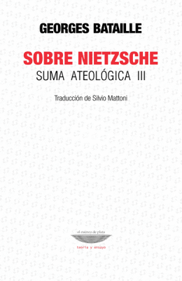 SOBRE NIETZSCHE. SUMA ATEOLÓGICA III1