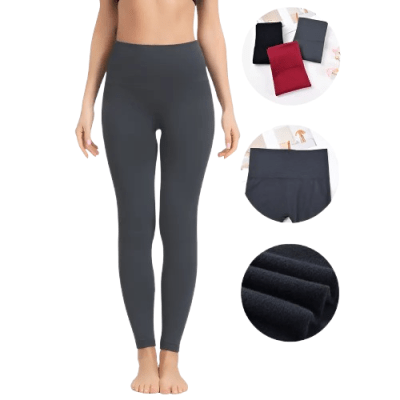 Calza polar primera capa tiro alto sin pie para mujer - Pack 12 Unidades1