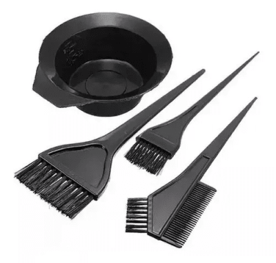 Set ecológico de tintura broche y peines de resina para pintar cabello - Pack 12 unidades1