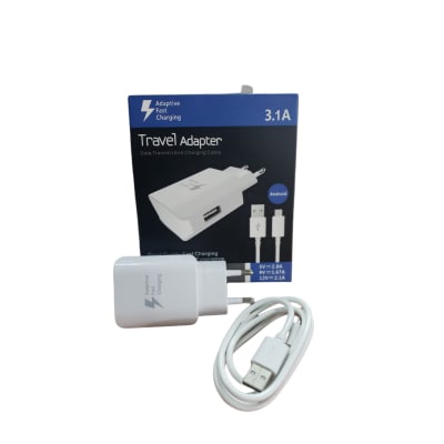 Cargador con entrada V8 usb con carga rápida - Pack 5 unidades1