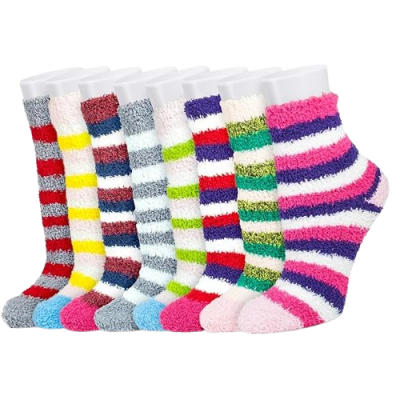 Calcetas media caña de lana surtidos en colores para mujer - Pack 12 unidades1