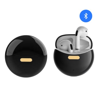 Audífonos  bluetooth Inalámbricos en color negro - Pack 1 Unidad