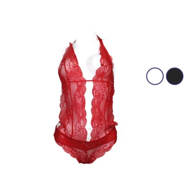 Body sexy de encaje con espalda descubierta para mujer - Pack 3 unidades1