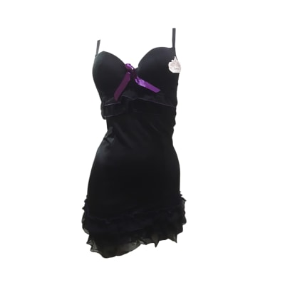 Babydoll copa B/C con colaless color negro para mujer - Pack 6 unidades