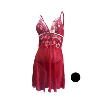 BABYDOLL CON COLALESS DE ENCAJE - PACK 6 UNIDADES