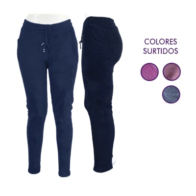 Buzo pantalón con bolsillos y chiporro surtidos para mujer - Pack 6 unidades
