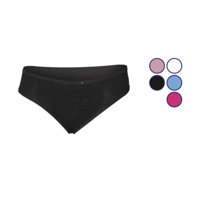 Bikinis de algodón colores surtidos bordado flores para mujer - Pack 4 unidades