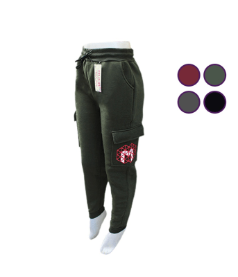 Buzos invierno polar con bolsillos y letras al costado para mujer - Pack 6 unidades