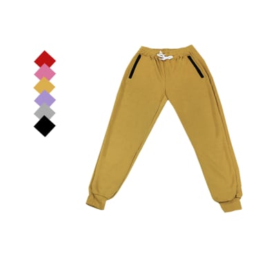 Buzo con bolsillos cierre al costado y líneas y cordón para niñas - Pack 6 unidades1