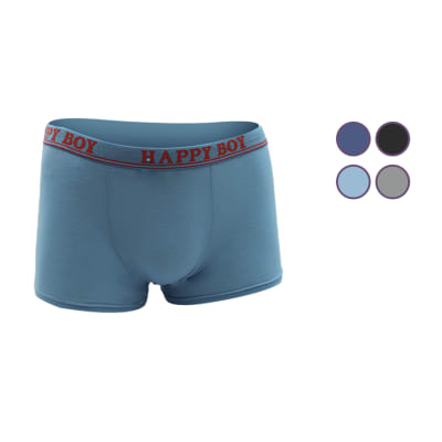 Bóxer Modelo Corto En Colores Lisos Surtidos Para Niños -  Pack 12 Unidades1