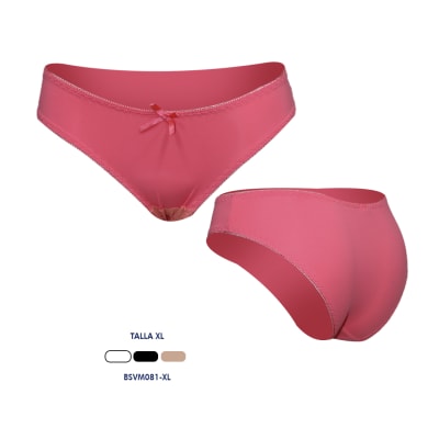 Bikinis soft touch con poco encaje para mujer - Pack 3 unidades