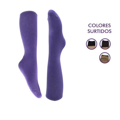 Calcetas antibacteriana fibra cobre diabética para mujer - Pack 4 unidades1