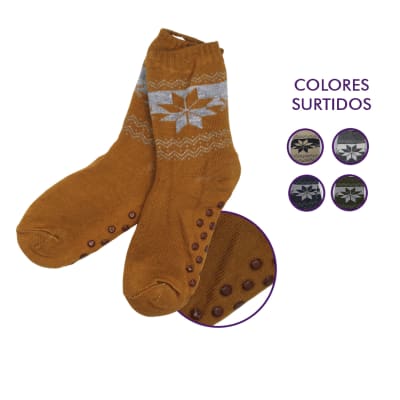 Calcetas Con Antideslizante Diseño Estrella Para Hombre - Pack 12 Unidades1