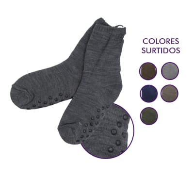 Calcetas chiporro larga en color liso para hombre - Pack 12 Unidades1