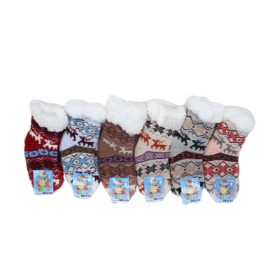 Calceta Media Caña Antideslizantes surtido Para Niños - Pack 12 Unidades1