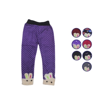 Calza Estampados De Conejo En Colores Surtidos Para Niñas - Pack 6 unidades