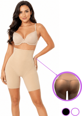 Calzón faja con piernas efecto levanta glúteos invisible mujer - Pack 2 unidades1