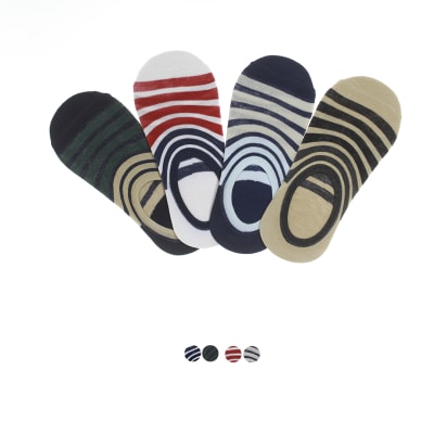 Calceta algodón tipo panchita con antideslizantes para hombre  - Pack 12 unidades
