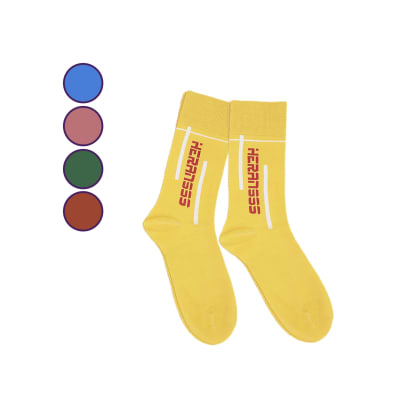 Calcetas de algodón con estampados de letras surtidos para hombre - Pack 10 unidades1