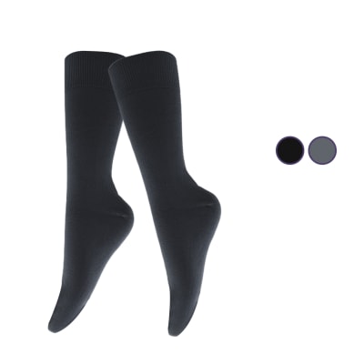 Calcetas largas de algodón para diabéticos sin costuras para hombre - Pack 12 unidades1