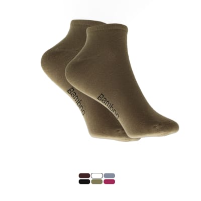 Calcetas Soquete Antibacteriana Colores Lisos Para Mujer - Pack 6 Unidades1