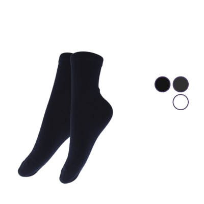 Calceta media caña de algodón y bambú para hombre - Pack 12 unidades