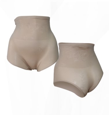 Calzón faja antitranspirante diseño bordado flor para mujer - Pack 6 unidades