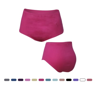 Calzón algodón peruano tiro algo diseño flor para mujer - Pack 4 unidad1