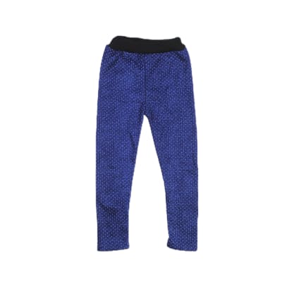 Calza chiporro diseño estilo jeans azul y puntitos para niñas - Pack 6 Unidades