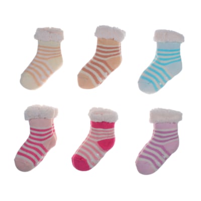 Calceta chiporro estampados líneas horizontales para niñas - Pack 12 unidades1