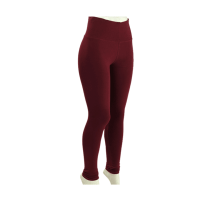 Calza pitillo algodón nacional color rojo caoba para mujer - Pack 1 unidad