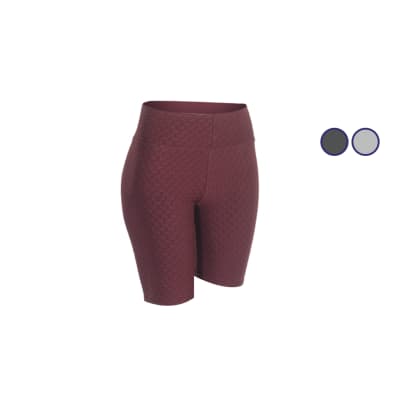 Calza nacional ciclista texturizada color negro para mujer - Pack 1 unidad
