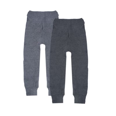 Calzoncillo Largo Color Liso Gris Para Niños - Pack 12 Unidades