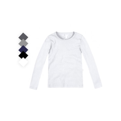 Camisetas juvenil de polar y bambú manga larga para niños - Pack 12 unidades