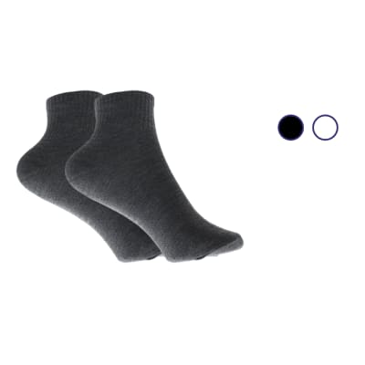 Calcetas media caña de algodón color liso para niños - Pack 6 unidades1