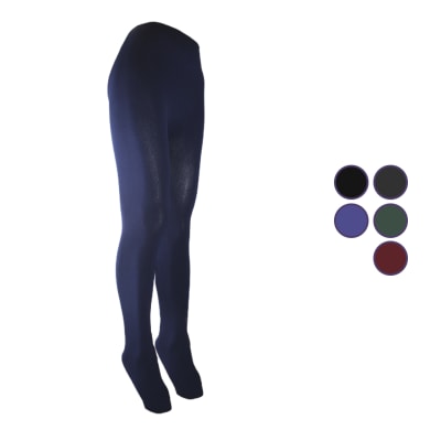 Calza primera capa de polar con pie para mujer - Pack 12 unidades