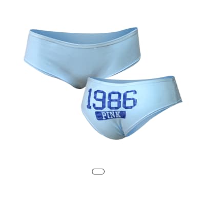 PANTALETA PARA MUJER ESTAMPADO 1986, PACK POR 2 UNIDADES
