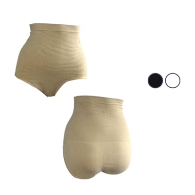 Calzón panal de microfibra tiro alto y moldeador para mujer - Pack 12 unidades