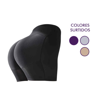 Calzón microfibra con relleno en glúteos efecto volumen para mujer - Pack 12 unidades